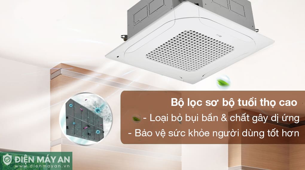Điều hòa âm trần cassette LG Inverter 48000 BTU 3 pha ZTNQ48LMLA0